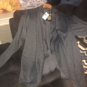 Bobeau Charcol Grey cardigan